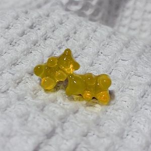 Yellow Gummy Bear Earrings